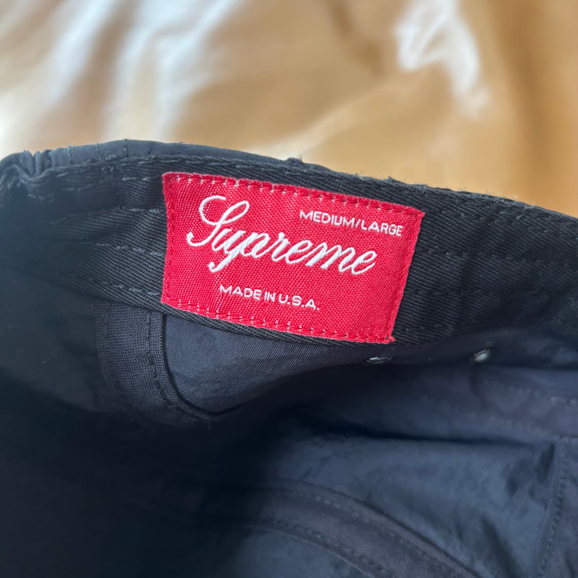 슈프림 캠프캡 모자 박스로고  블랙 상품이미지7