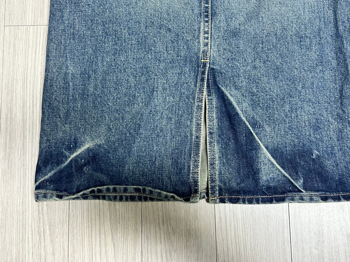 빈티지 중청 미디 치마 상품이미지4