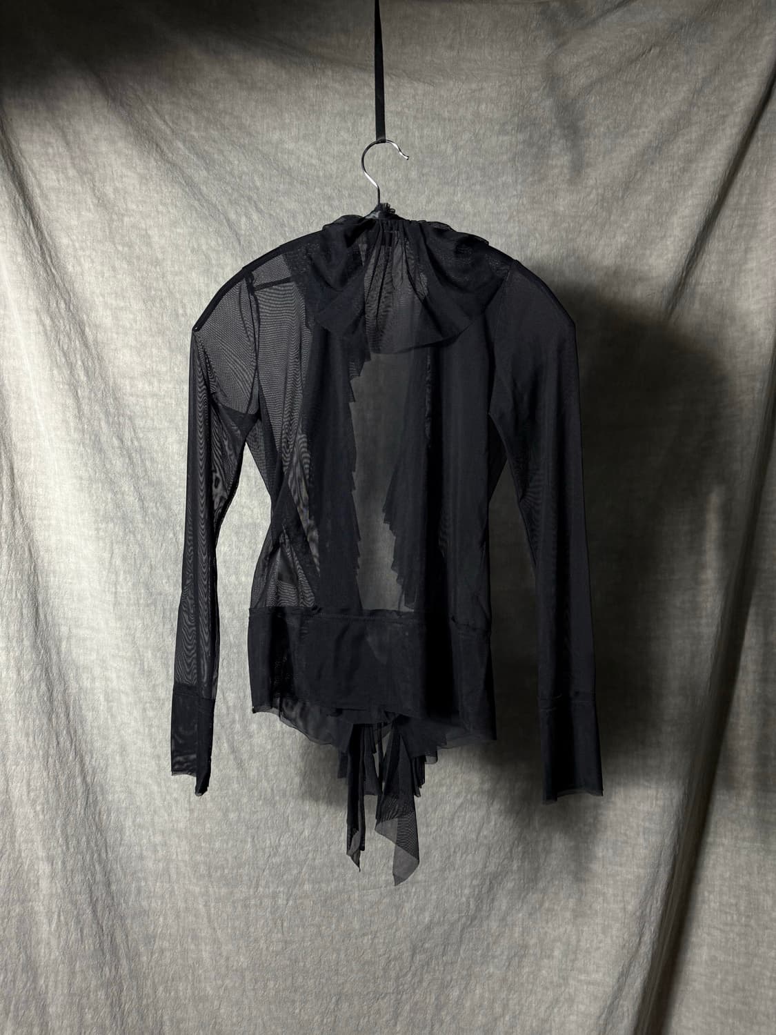 SHARE SPIRIT Sheer Mesh Frill Jacket 상품이미지6
