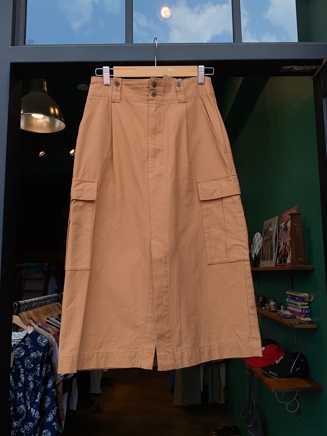 women's cargo long skirt 상품이미지1