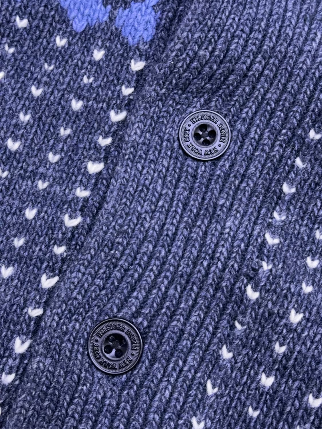 타미힐피거 노르딕 패턴 니트 숄카라 가디건 스웨터 S 상품이미지6