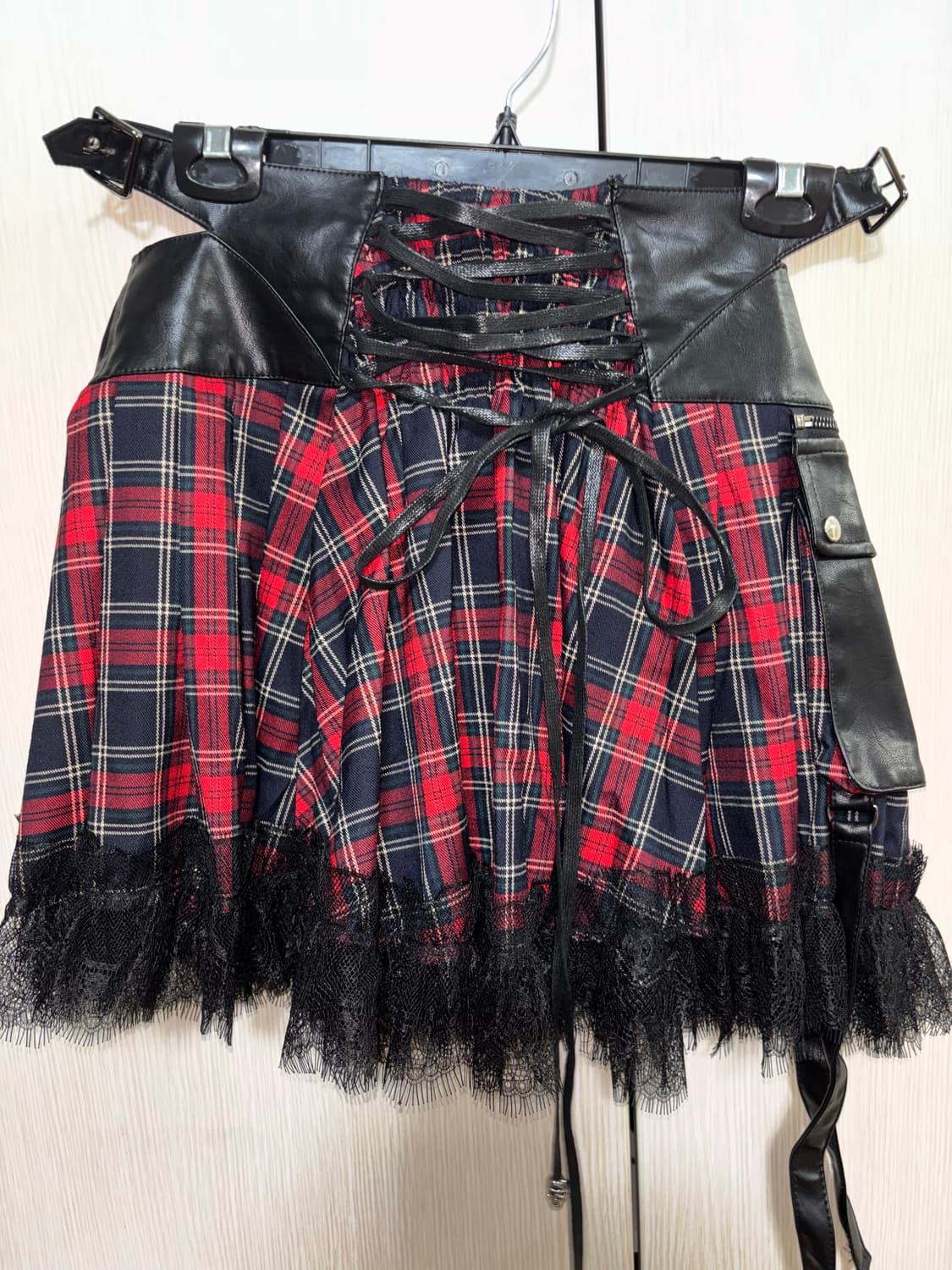 Debil Fashion 체크 펑크 스커트 상품이미지2