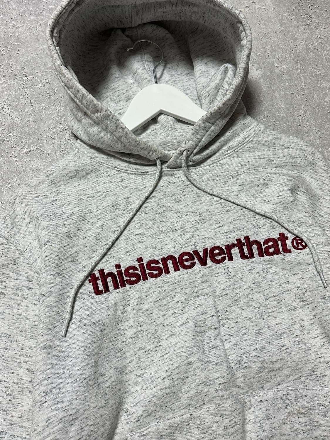 디스이즈네버댓 오트밀 그레이 후드티 상품이미지2