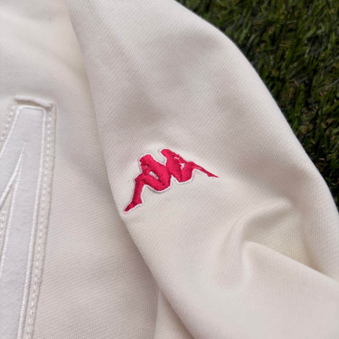 일본판)카파 이탈리아 자수로고 화이트 트랙탑 투웨이 져지(L) 상품이미지4