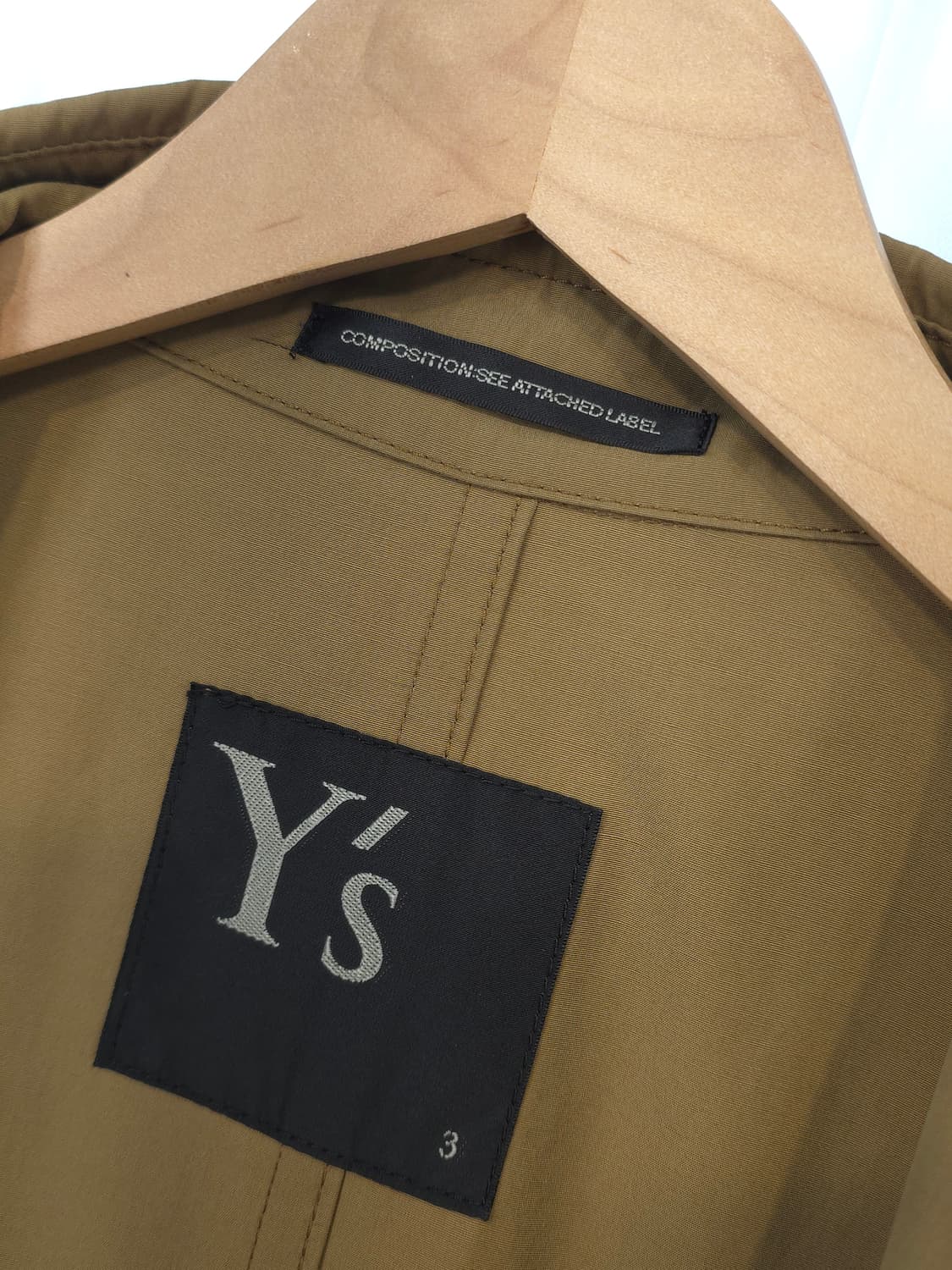 요지야마모토 Y's 베이지 트렌치 코트  상품이미지7