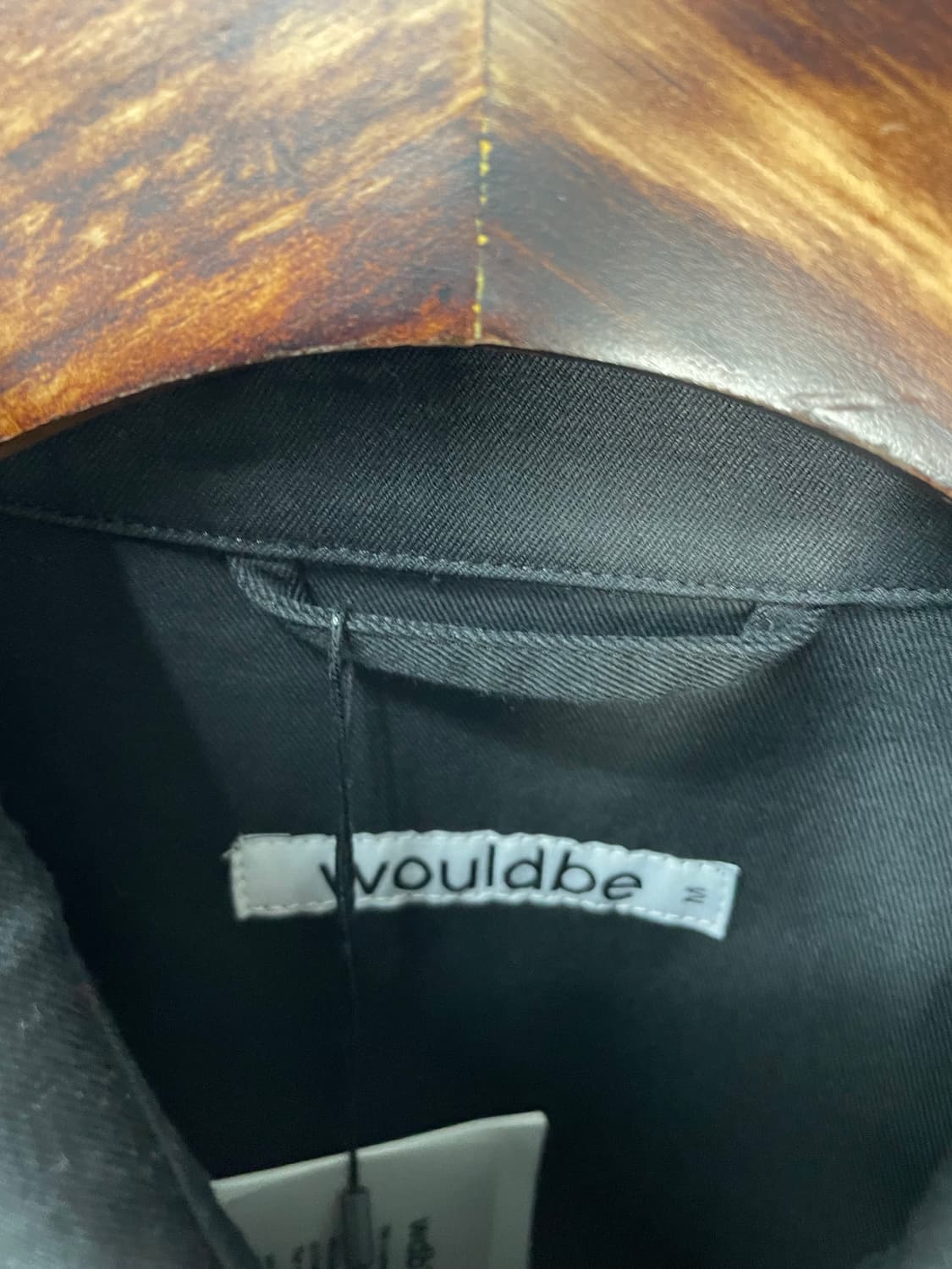 우드비 코튼 포켓 블랙 셔츠 H1718 상품이미지5