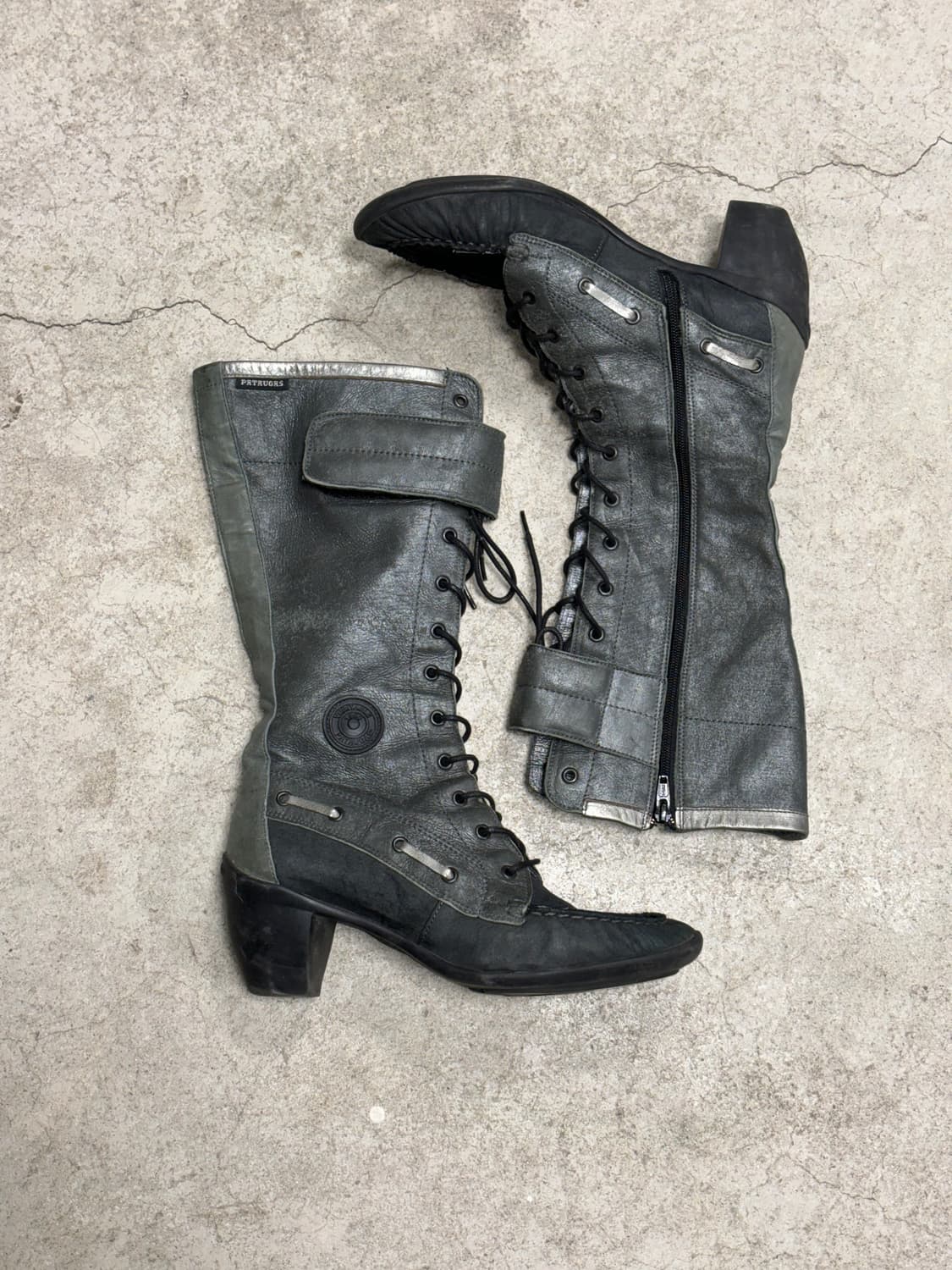 파타가스 레더 레이스업 부츠 상품이미지7