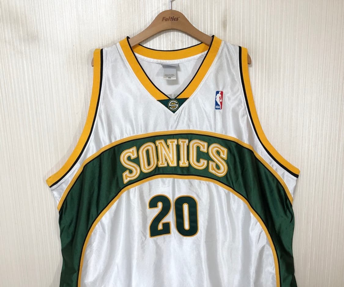 NBA 리복 시애틀슈퍼소닉스 올드유니폼/져지 60(4XL) #20 페이튼 상품이미지2