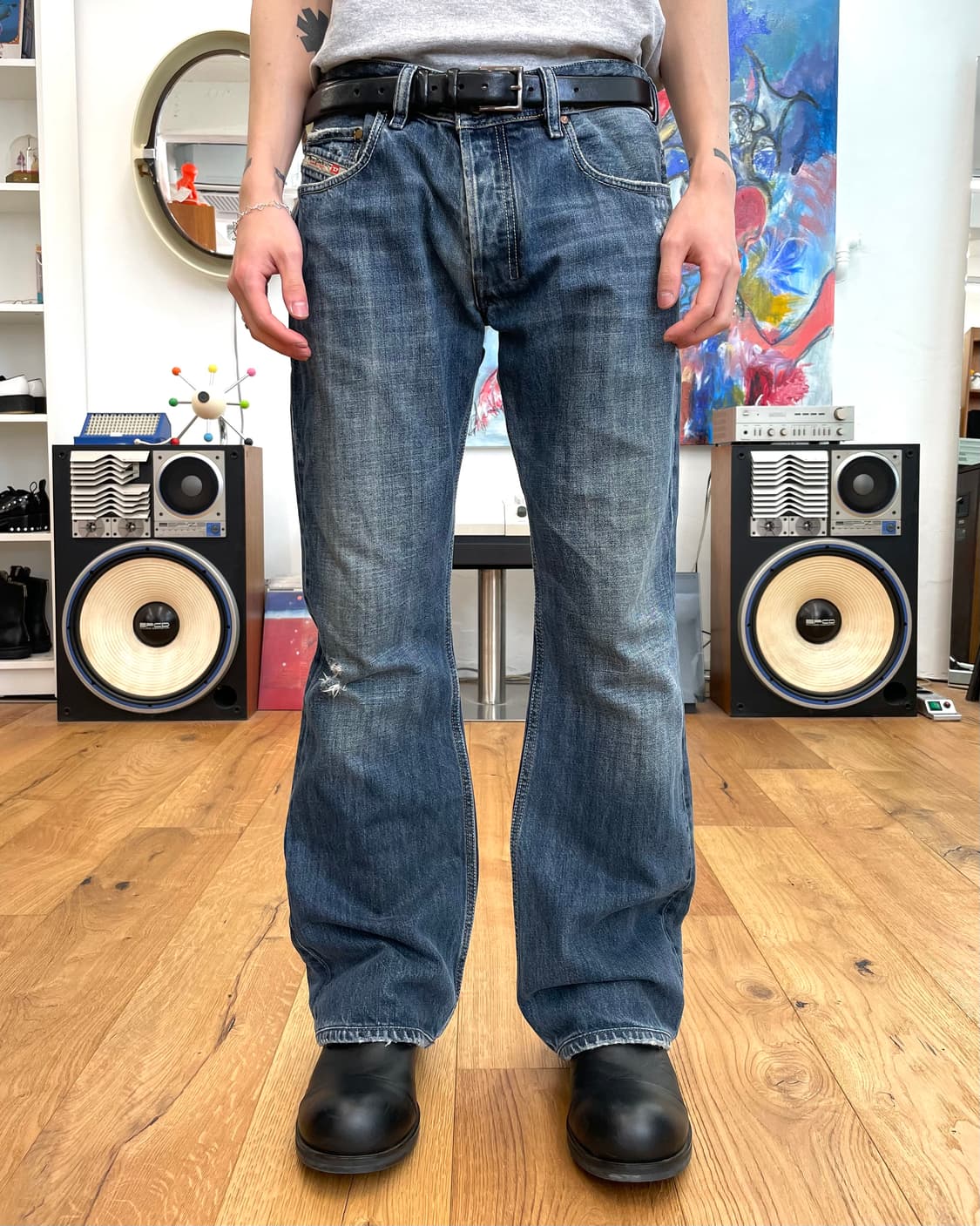 [32] 디젤 플레어 데님 팬츠 상품이미지2