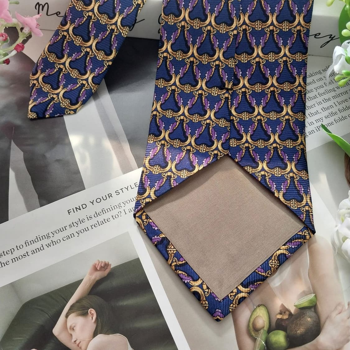 ALFIO CERRONI 실크 클래식 넥타이 9.5cm A+등급K1492 상품이미지7