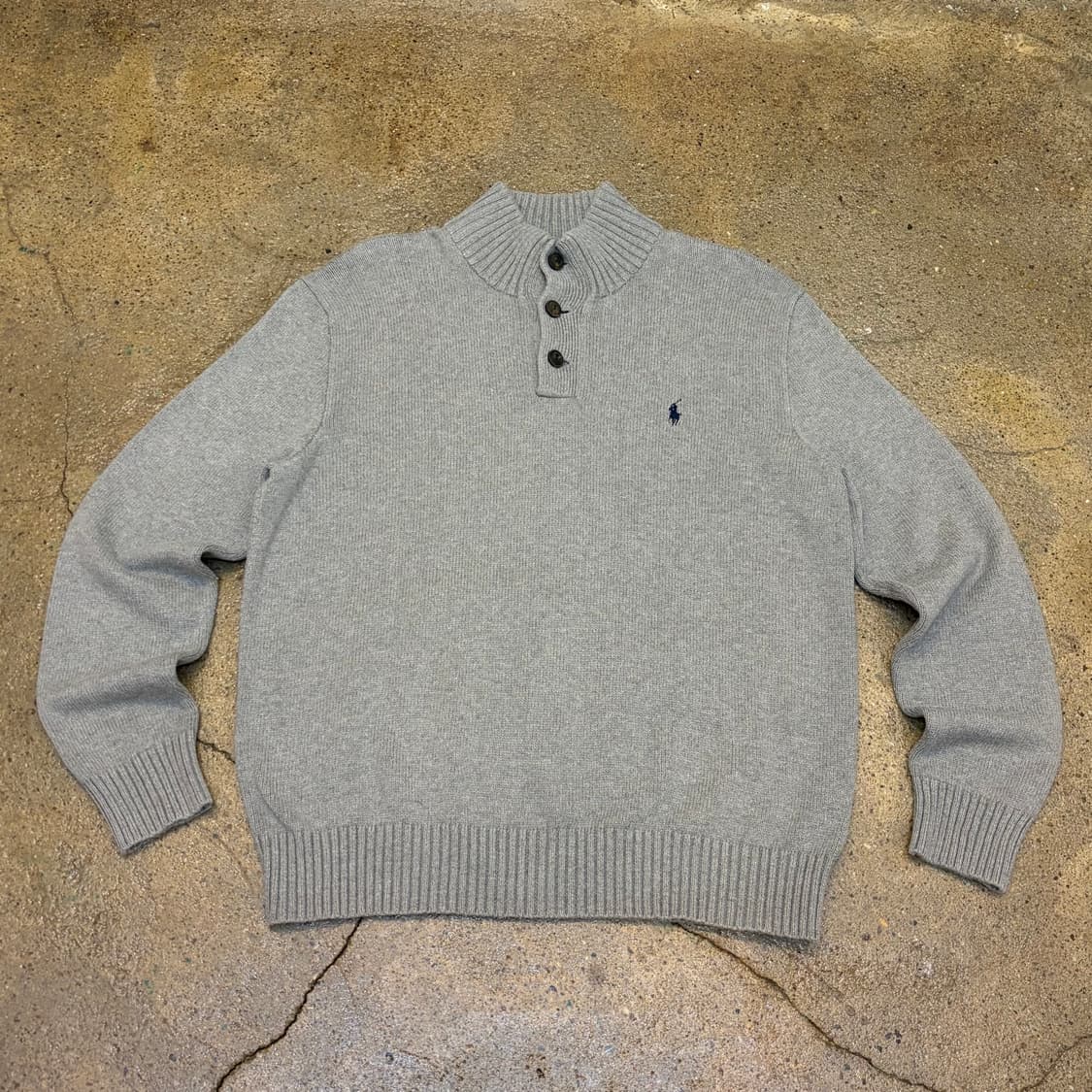 10s 미국 빈티지 폴로랄프로렌 버튼 터틀넥 니트 상품이미지1