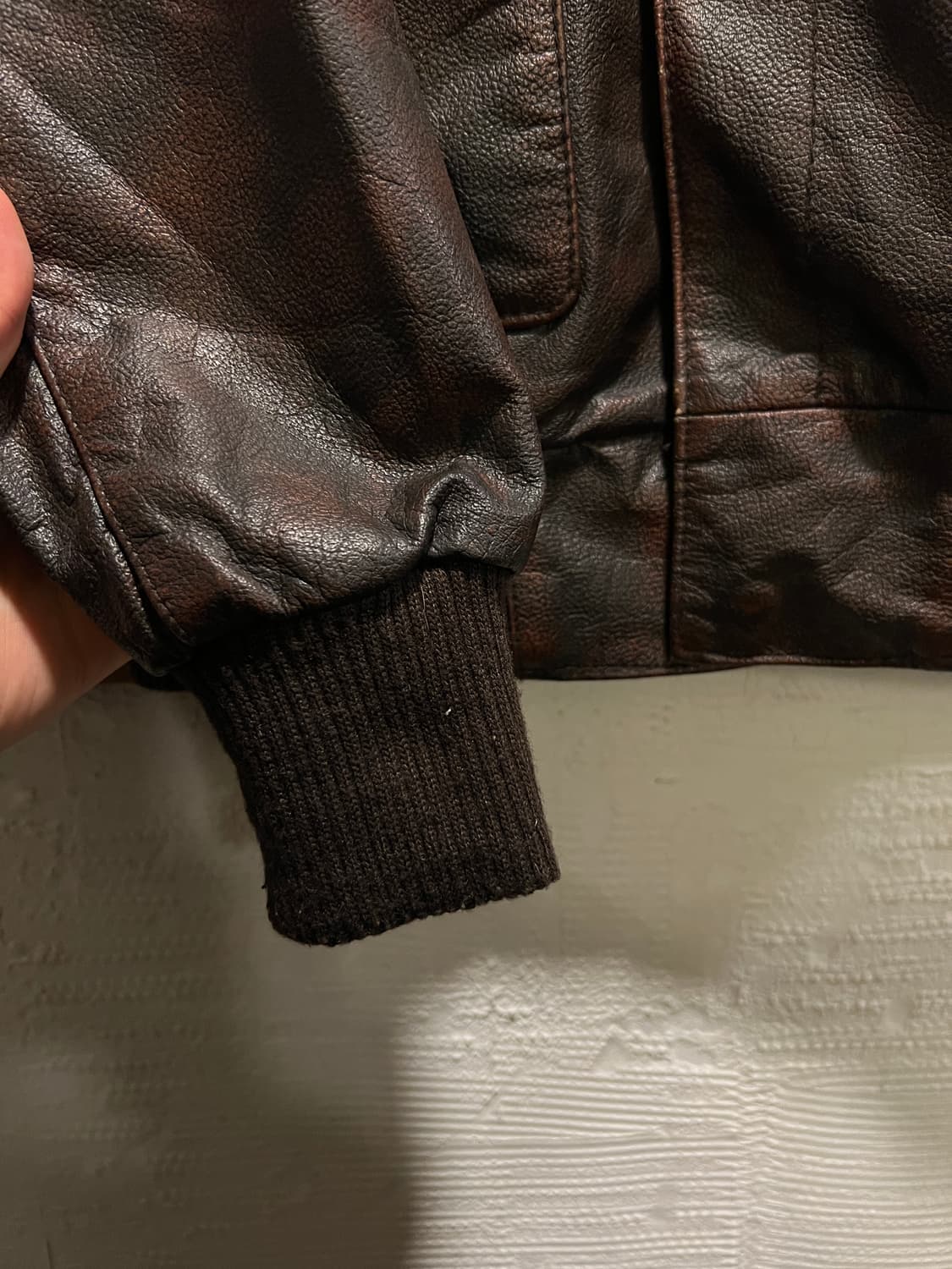 [M]90's USA 빈티지 리얼레더 A-2 플라이트 자켓 상품이미지4