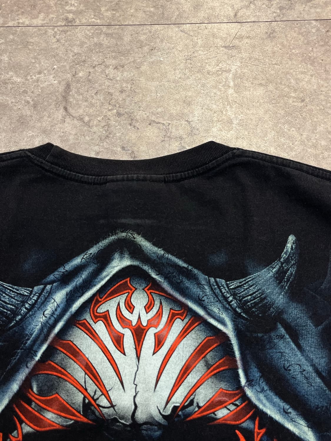 빈티지 락창 Rock chang 해골 반팔티 블랙 XL #csz3848 상품이미지8