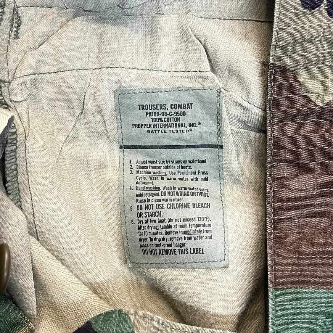 90s 프로퍼 미군 BDU 우드랜드 카모 팬츠 상품이미지7