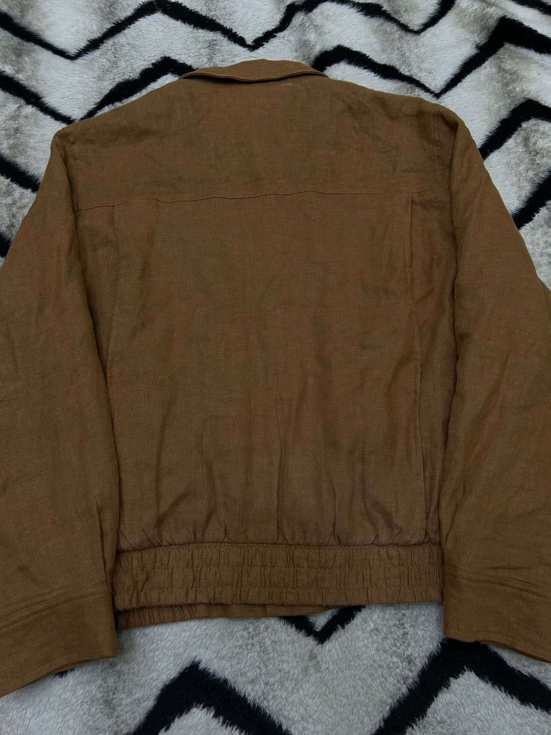 [한국2Xl]ZARA 린넨 카라 블루종/카멜 상품이미지3