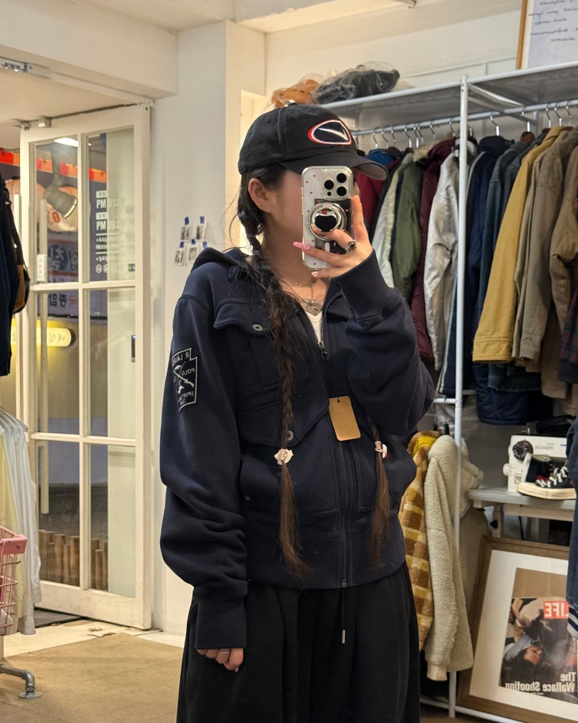 Polo jeans co. 패치 후드집업 상품이미지1