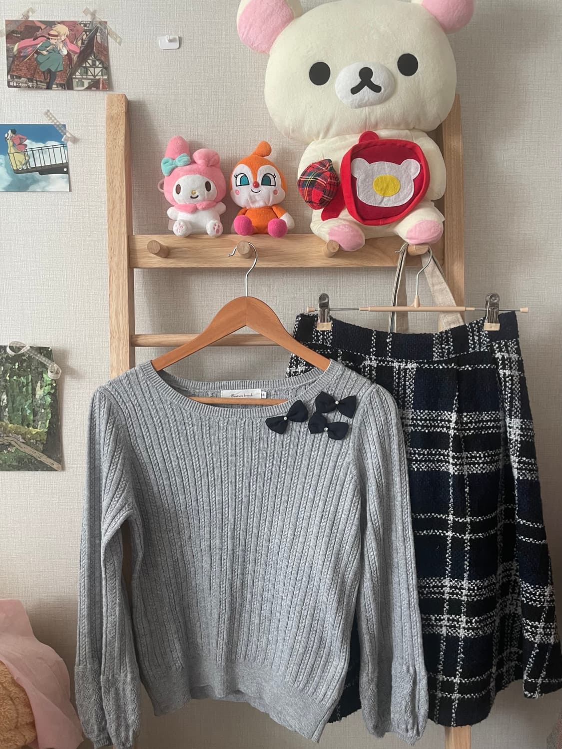 모리걸 빈티지 그레이 떡코 set🩶❄️ 상품이미지2