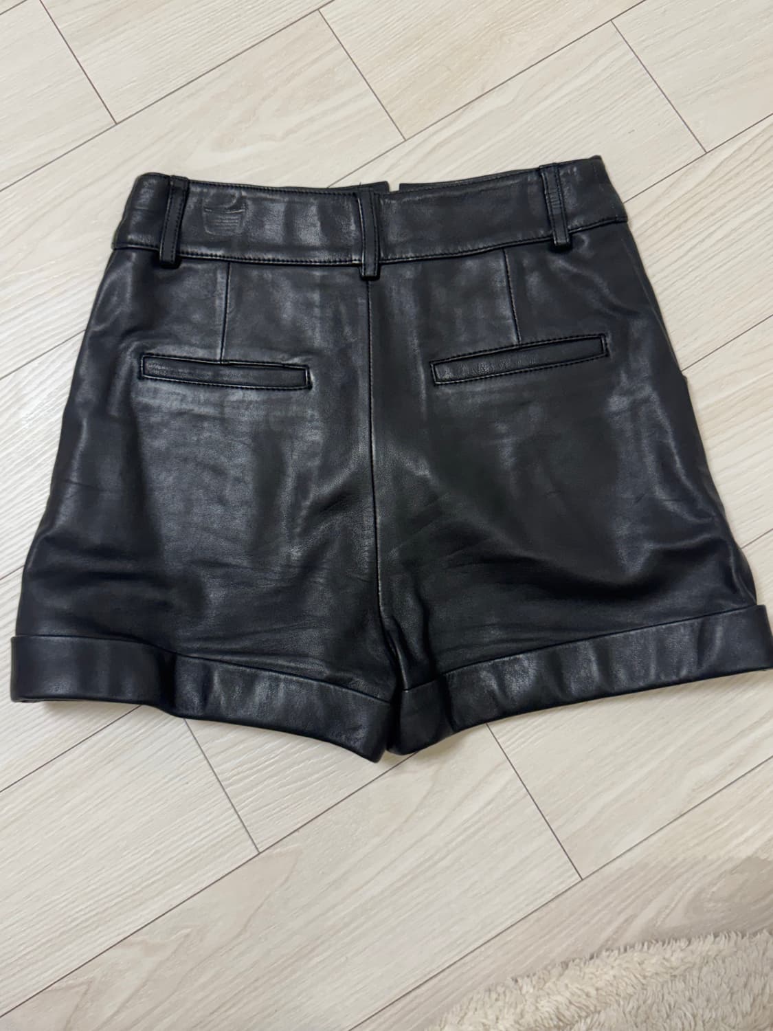 마쥬 블랙 레더팬츠 (36) 상품이미지2