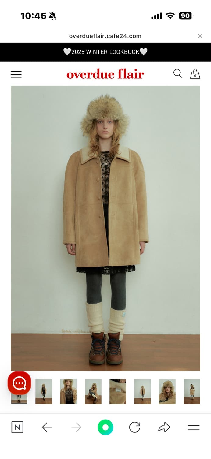 오버듀플레어 빈티지 하프 무스탕 상품이미지1