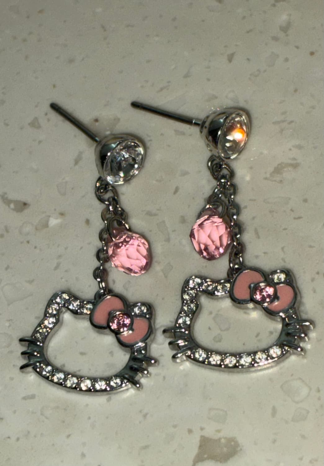 (정품) 스와로브스키 헬로키티 귀걸이 이어링 갸루 일본 상품이미지1