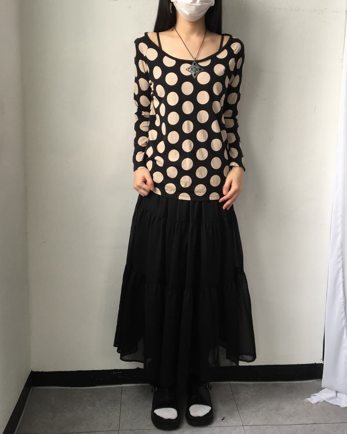 Dot pattern sleeve 상품이미지4