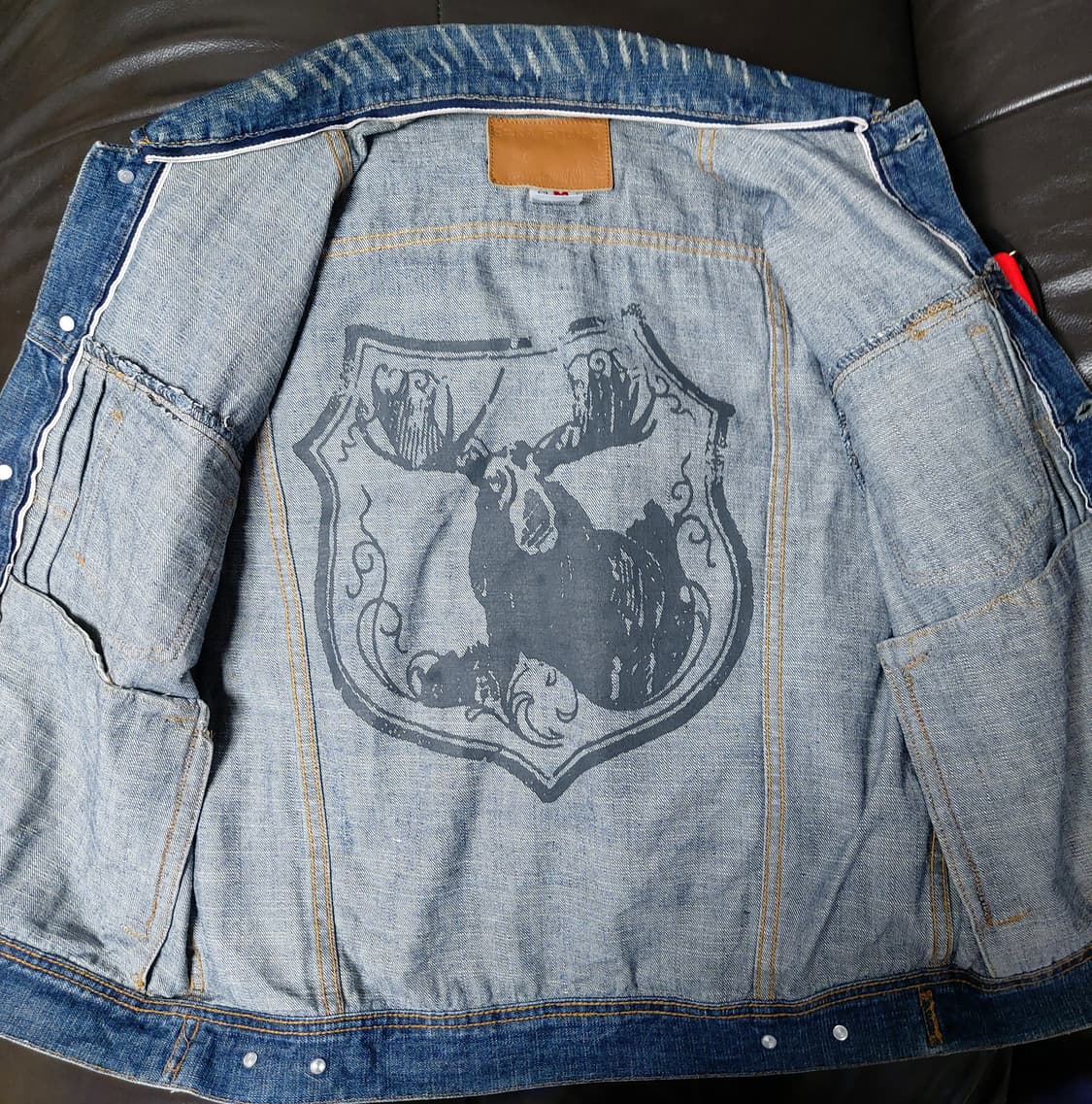 에즈라피치(EZRA FITCH) 빈티지 데님 자켓 (M)
 상품이미지5