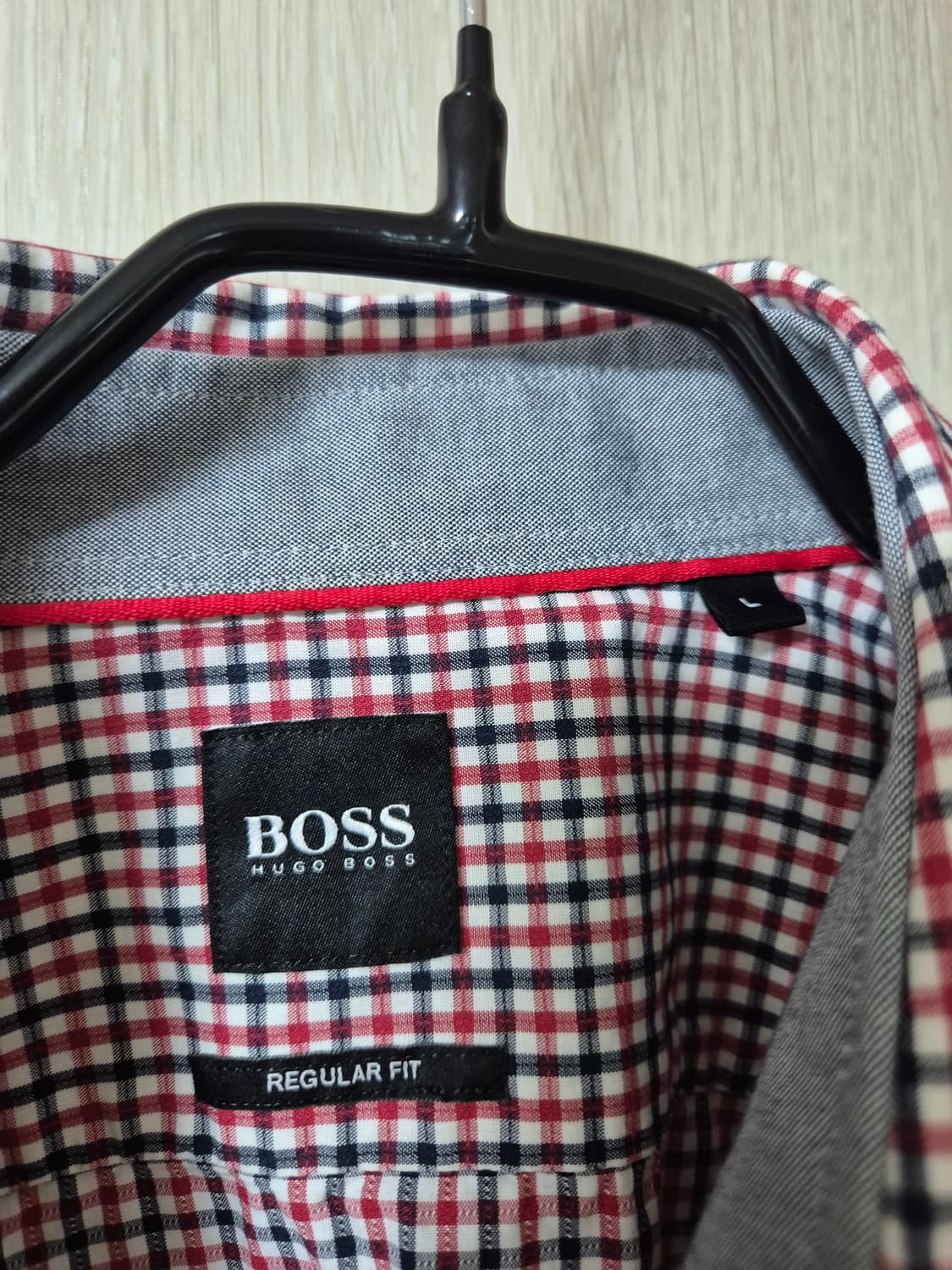 BOSS 휴고보스 체크 긴팔 셔츠 남방 라지 남성 상품이미지5