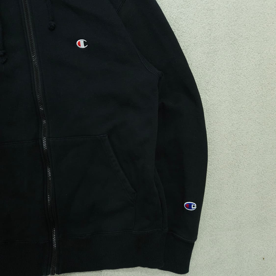 챔피온 후드 집업 L 블랙 상품이미지3