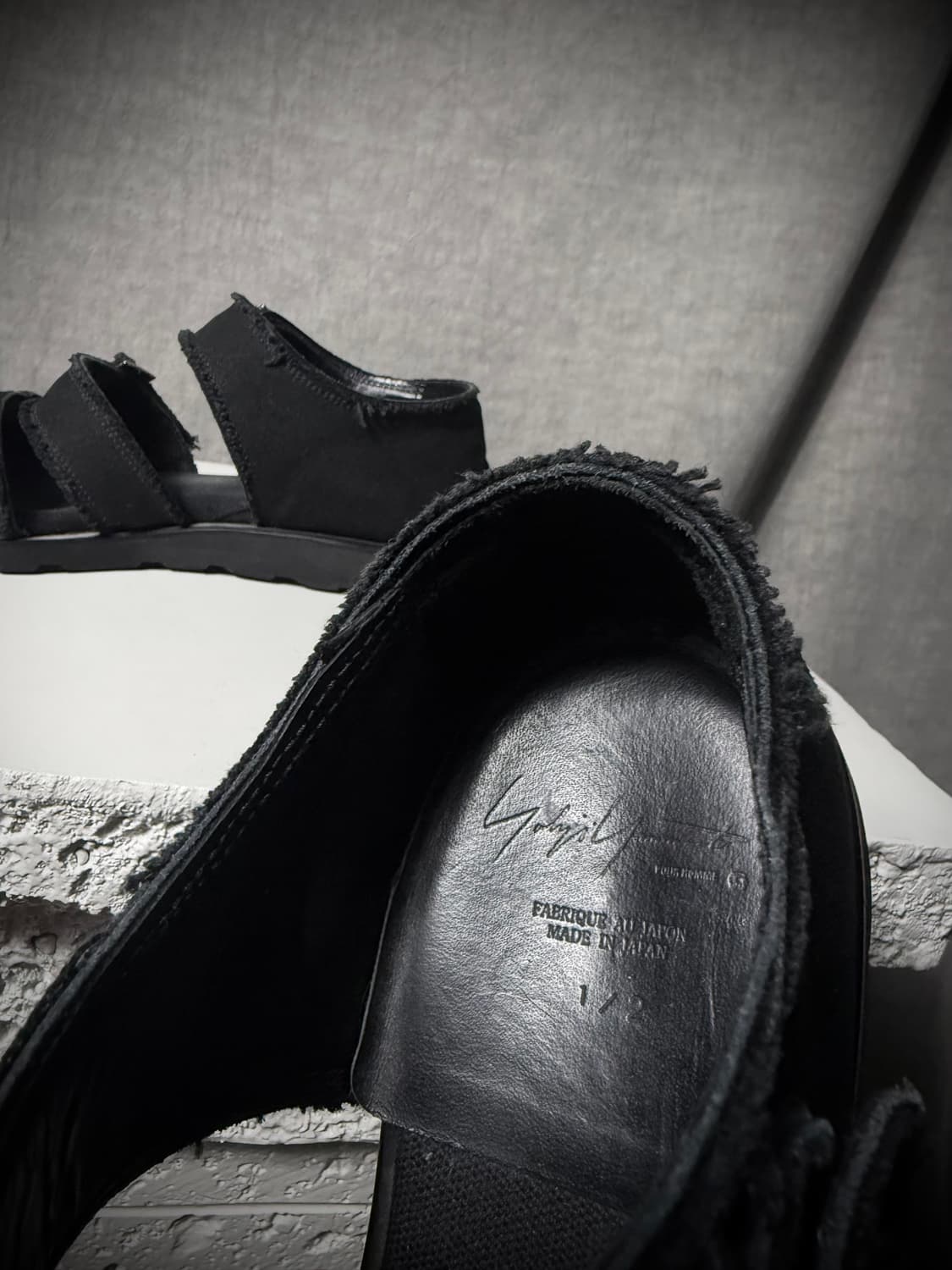 Yohji Yamamoto Pour Homme Frayed Sandals 상품이미지6