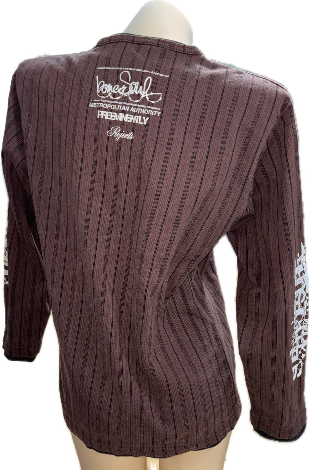 Y2k 레체 브라운 프린팅 롱슬리브 reche 4.8->급처 할인 상품이미지3