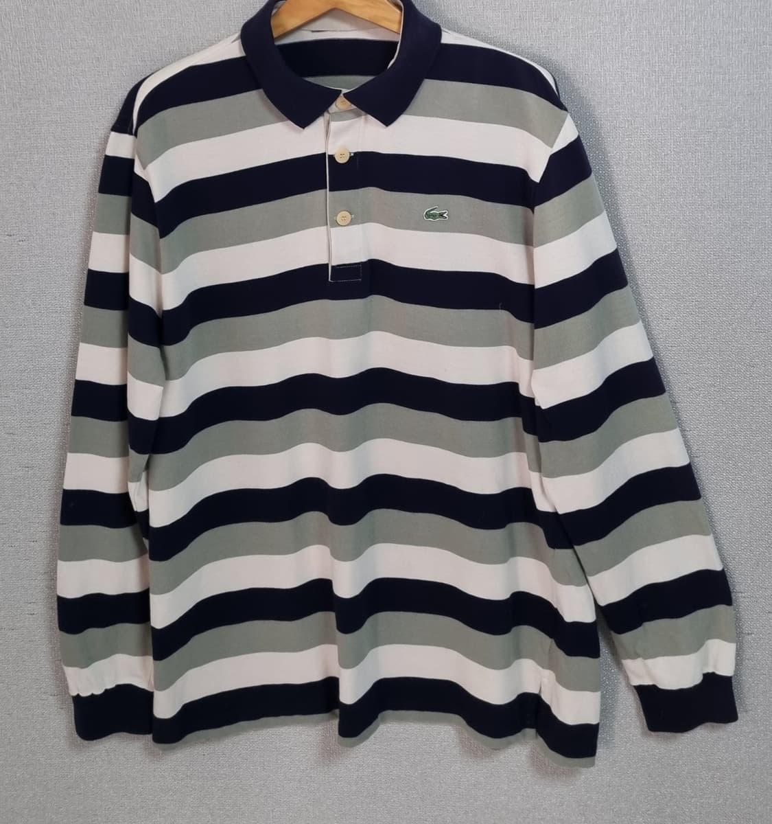 XL (105) 라코스테 스트라이프 PK 긴팔티 상품이미지1