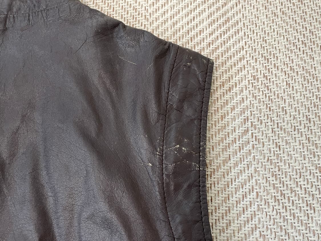 빈티지 REGINA 양가죽 레더 베스트  J03922 상품이미지9