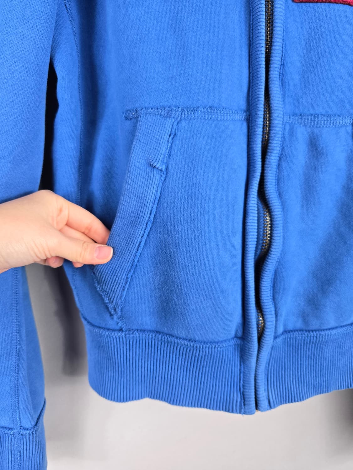 [무료배송]아베크롬비 피치 L 남성 기모 머슬핏 후드 집업 상품이미지6