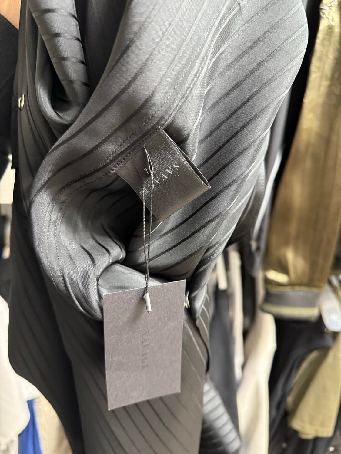 세비지 웨스턴 스트라이프 셔츠 L 상품이미지5