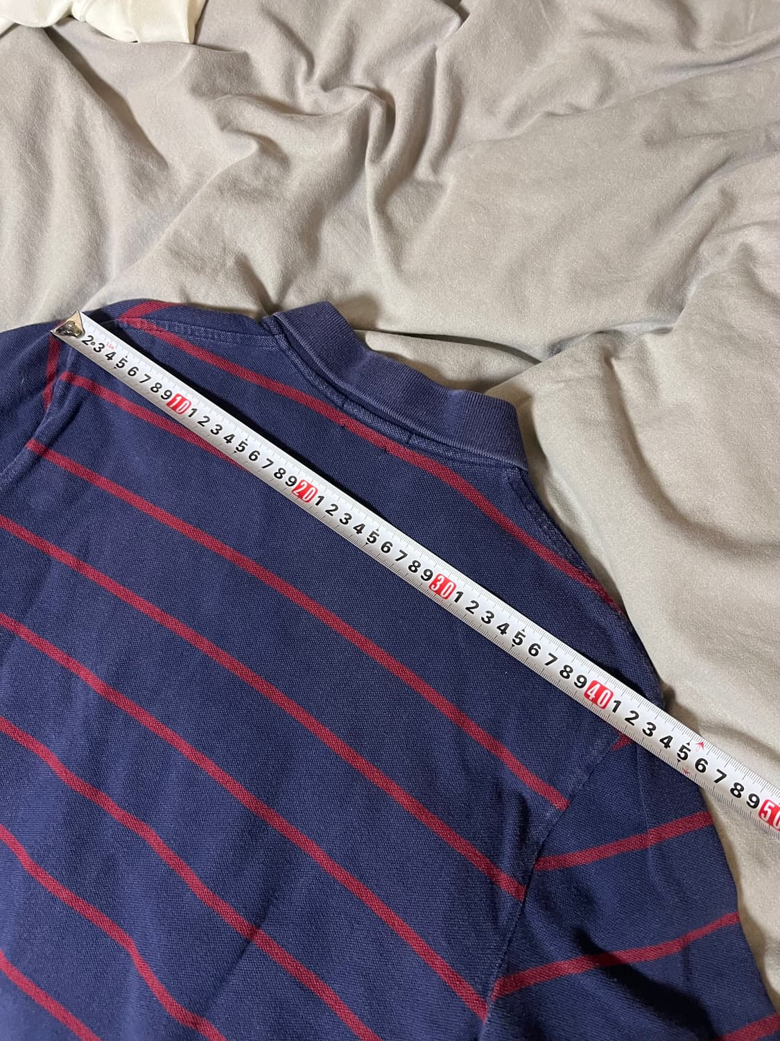 폴로 랄프로렌 줄무늬 반팔 카라티 M 상품이미지6