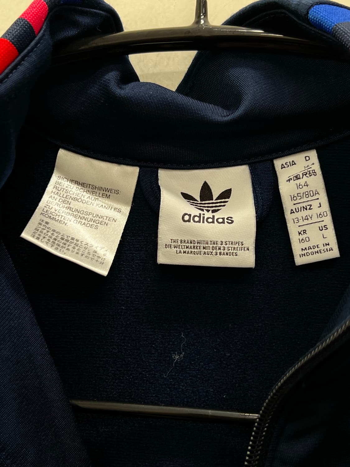 아디다스 키즈/우먼스 3D 트랙탑 져지 네이비 상품이미지5