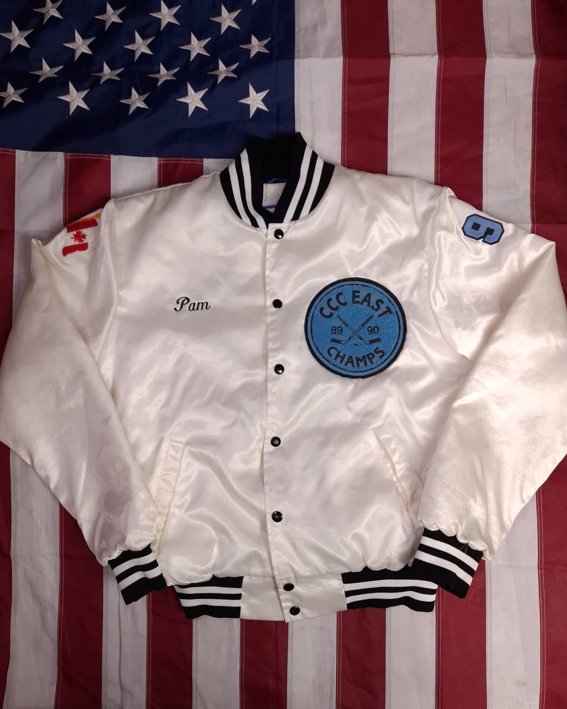 특A 오리지날 미국제조 Fermi Hockey 빈티지 바시티 자켓 상품이미지3