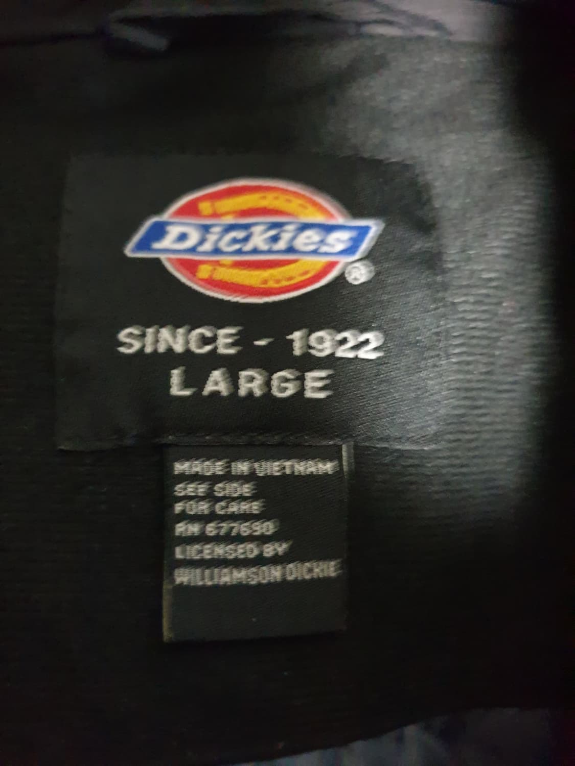 디키즈 아메리칸 오리지날 패딩 점퍼 블랙 (L) 상품이미지3