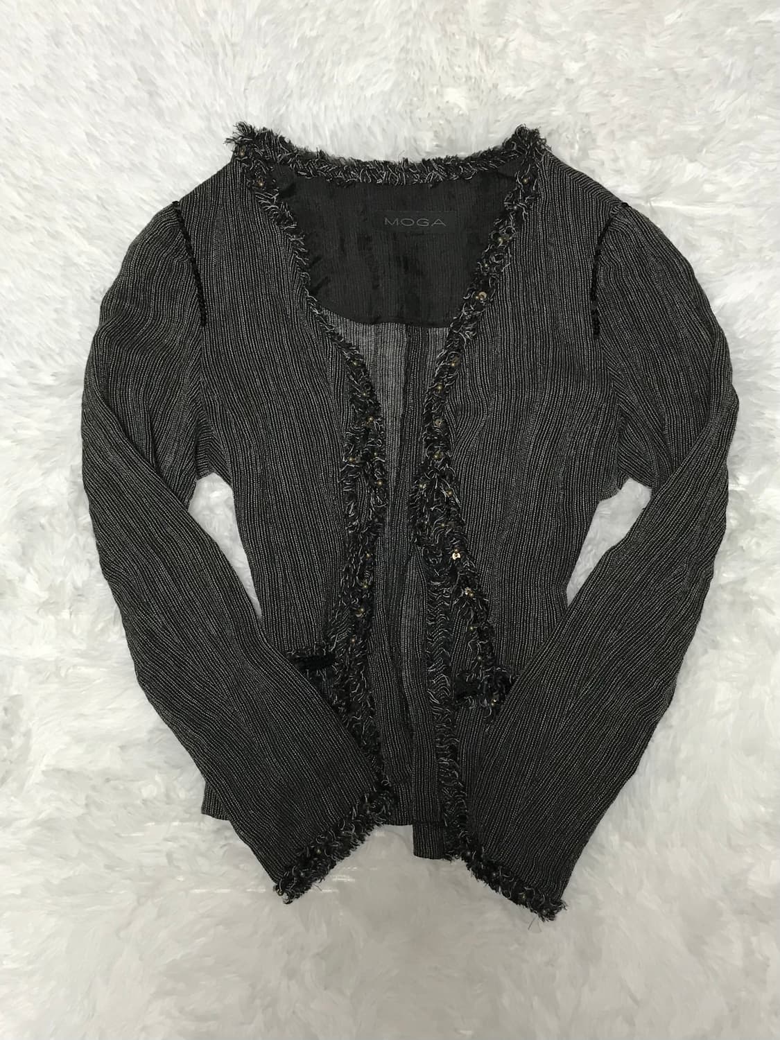 black y2k cardigan 상품이미지1