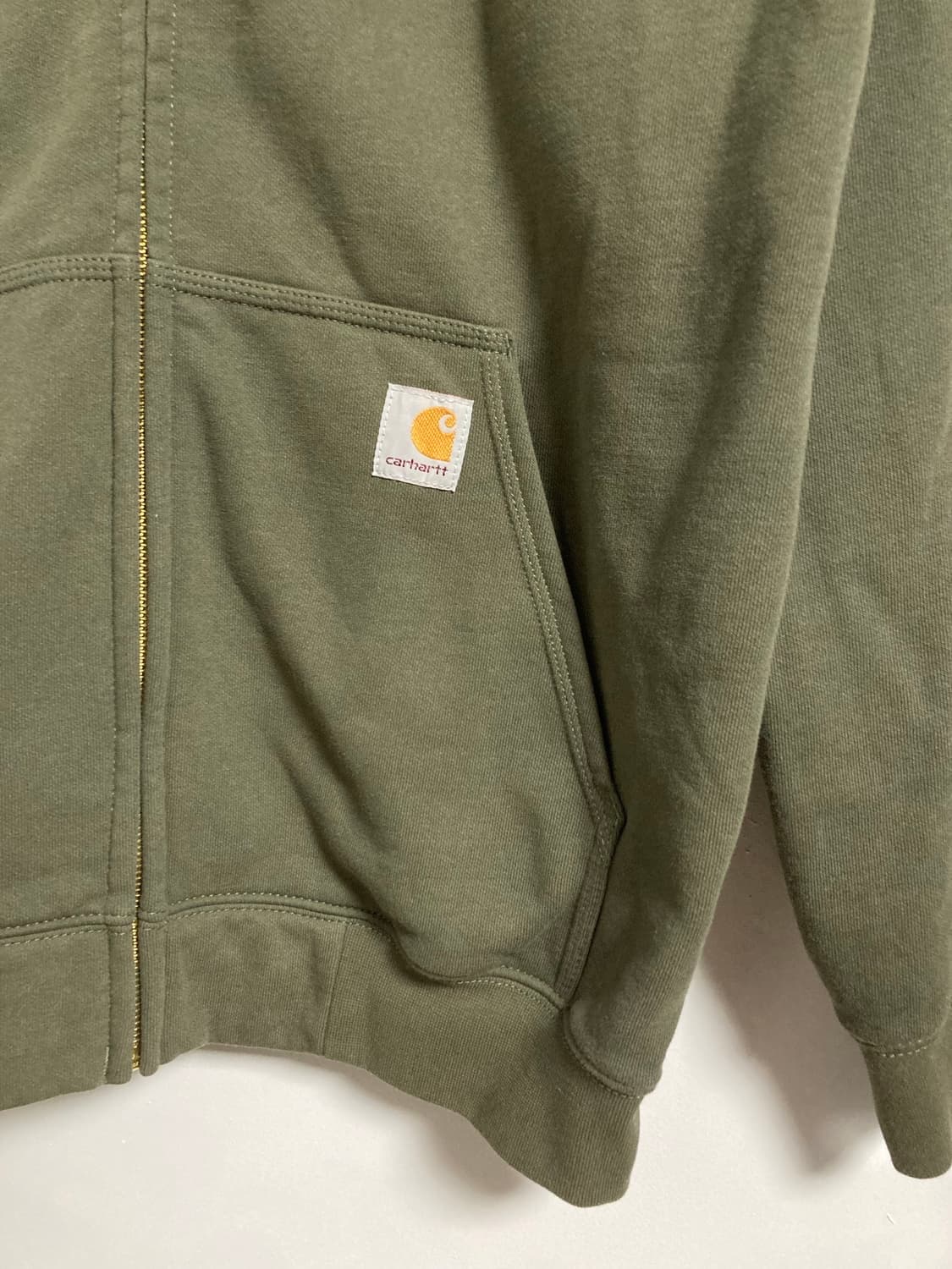 칼하트 후드 집업 카키 새상품급 상품이미지3