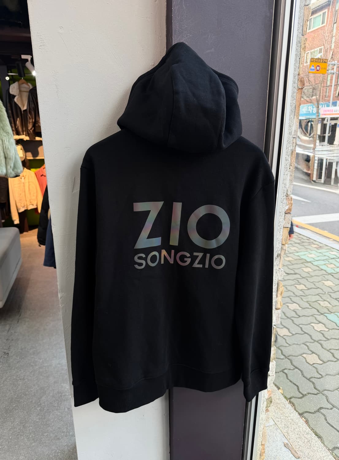 L/ 송지오 홀로그램 백로고 후드티 상품이미지6