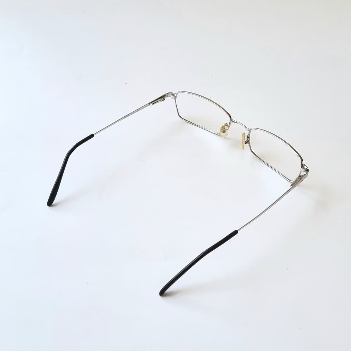 데드스탁 Y2K 오피스 사이렌 무드 실버 스퀘어 안경테 1721 상품이미지6