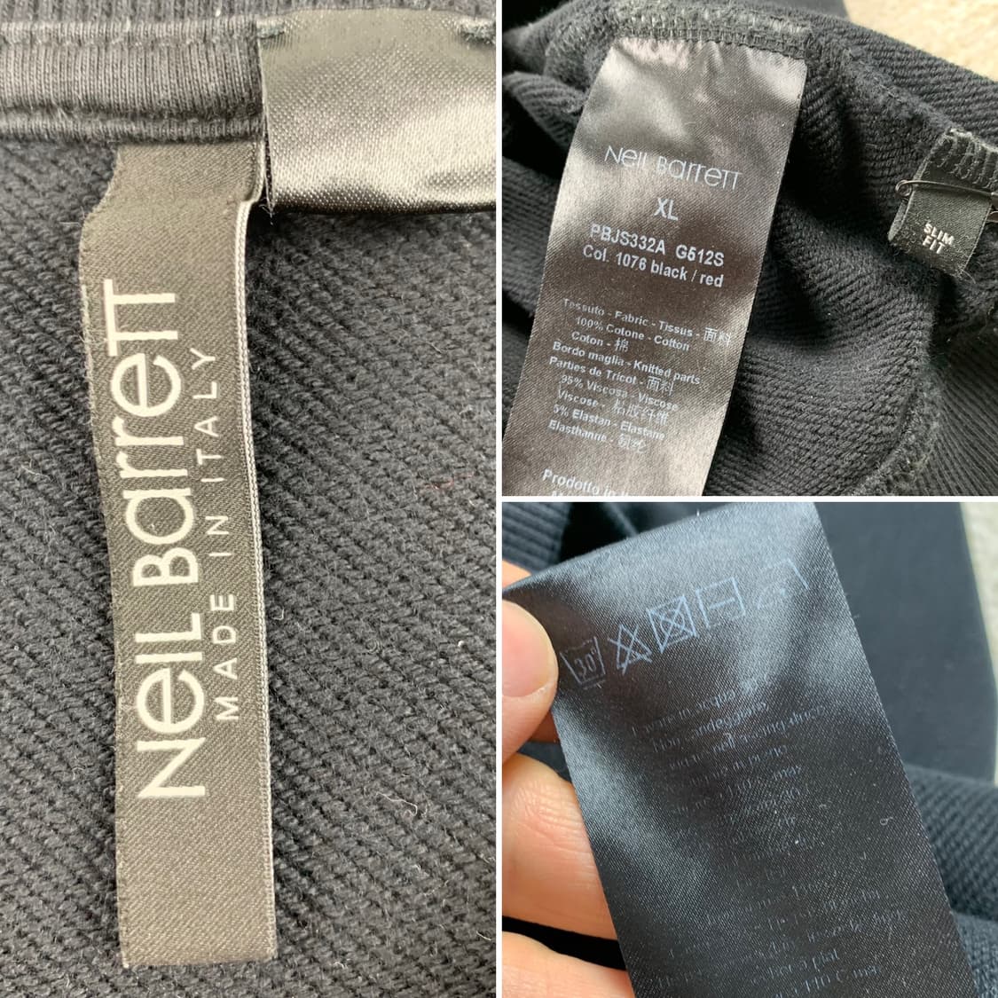 닐바렛 어 카인드 오브 레드 맨투맨 블랙 상품이미지6