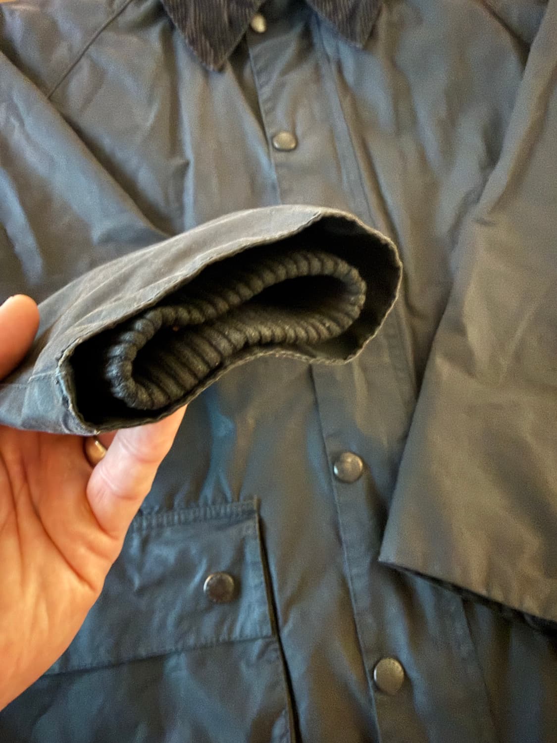 Barbour Bedale Wax Jacket Black C42 Made 상품이미지3