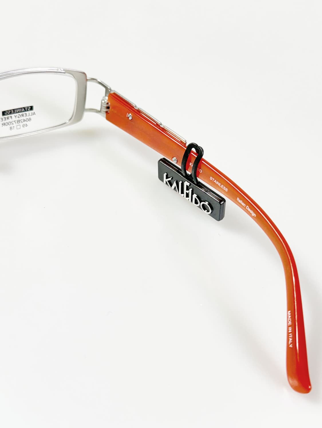 90s KALEIDO 실버 메탈 슬림 스퀘어 빈티지 안경 상품이미지6