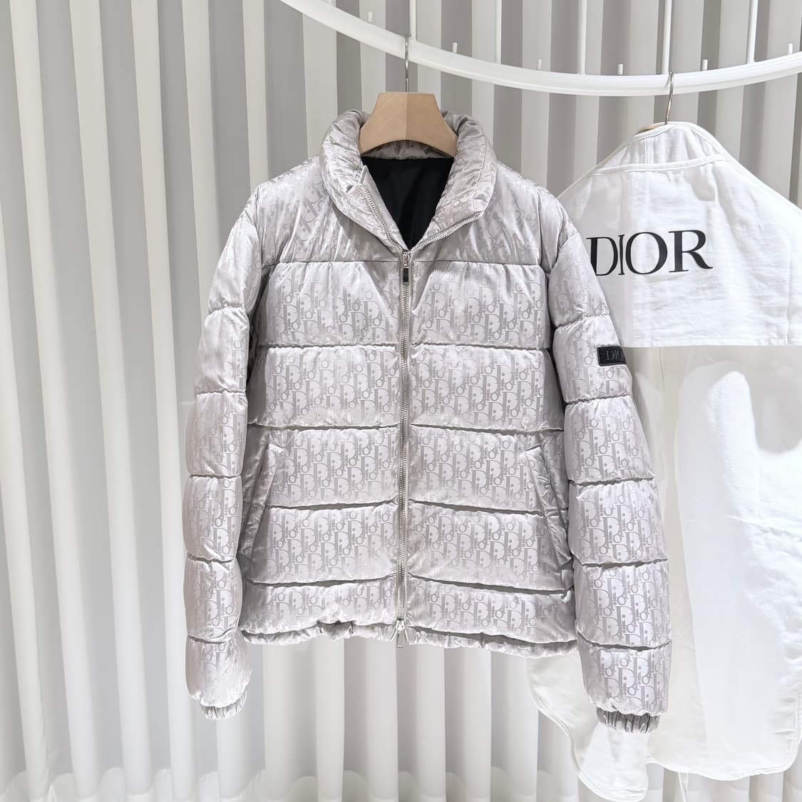 (A+급 / 54) / 디올 오블리크 실버 다운패딩 상품이미지1