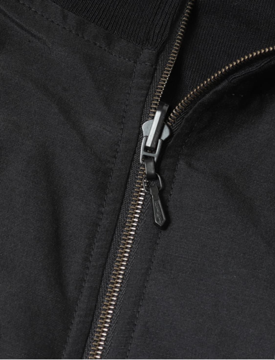 [1] comoli 25ss 코튼실크 리버시블 트랙자켓 블랙 상품이미지3