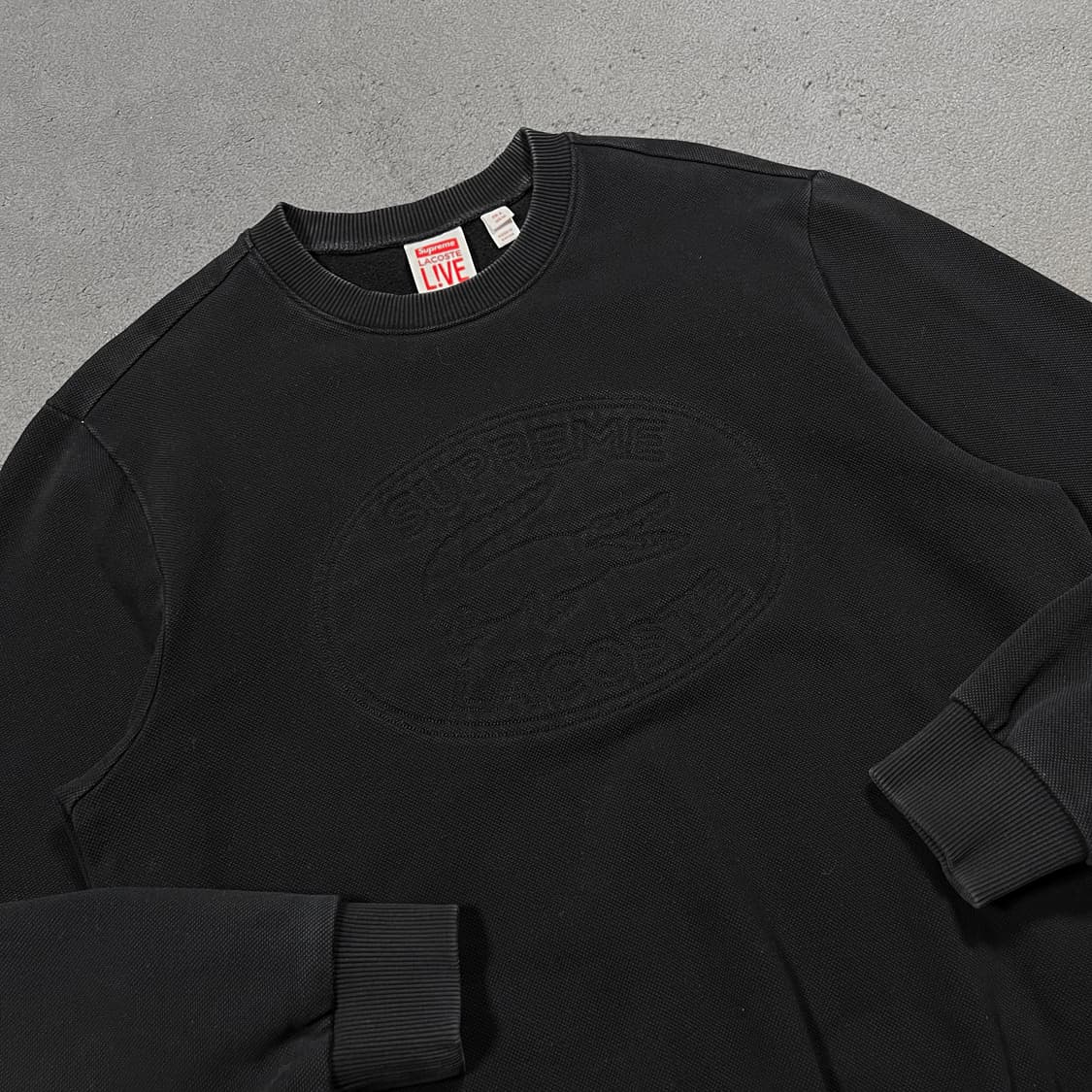 Supreme x Lacoste 슈프림 라코스테 빅로고 맨투맨 상품이미지1