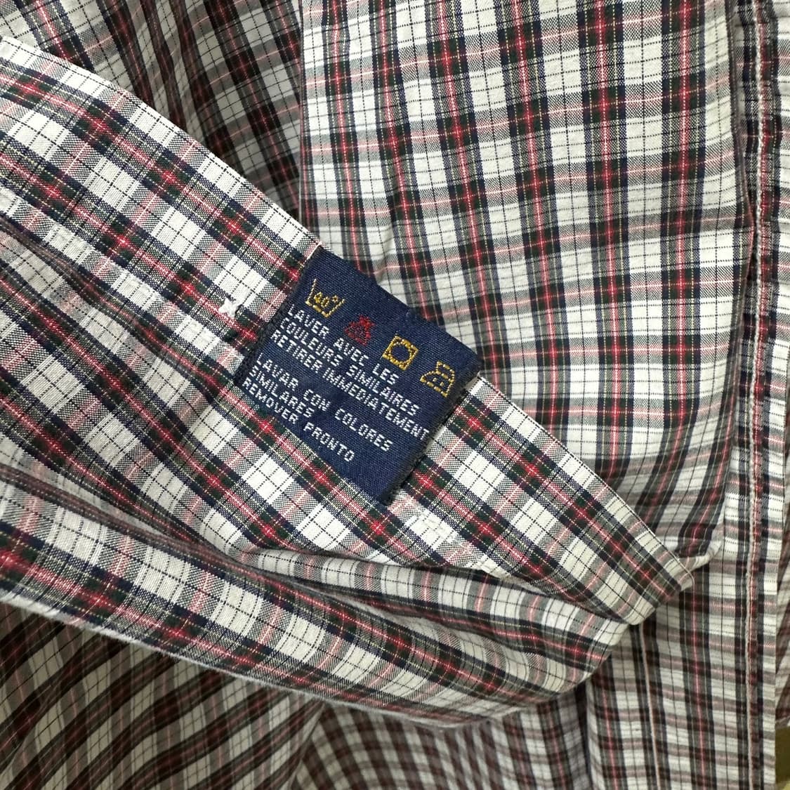 (L)타미체크셔츠-Y399 상품이미지4