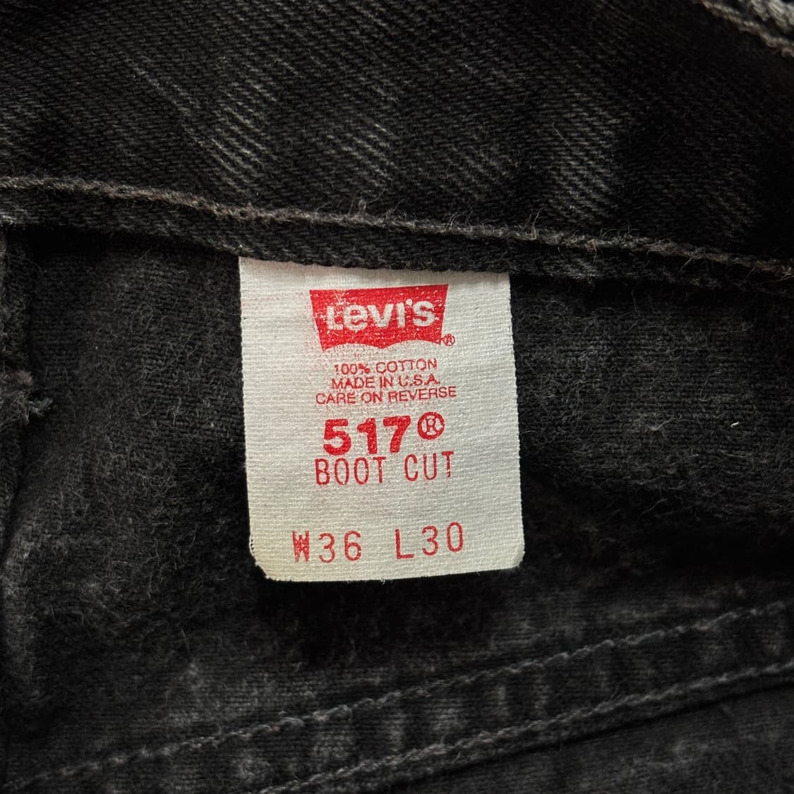 90s 빈티지 리바이스 517 블랙 허리43cm 상품이미지7